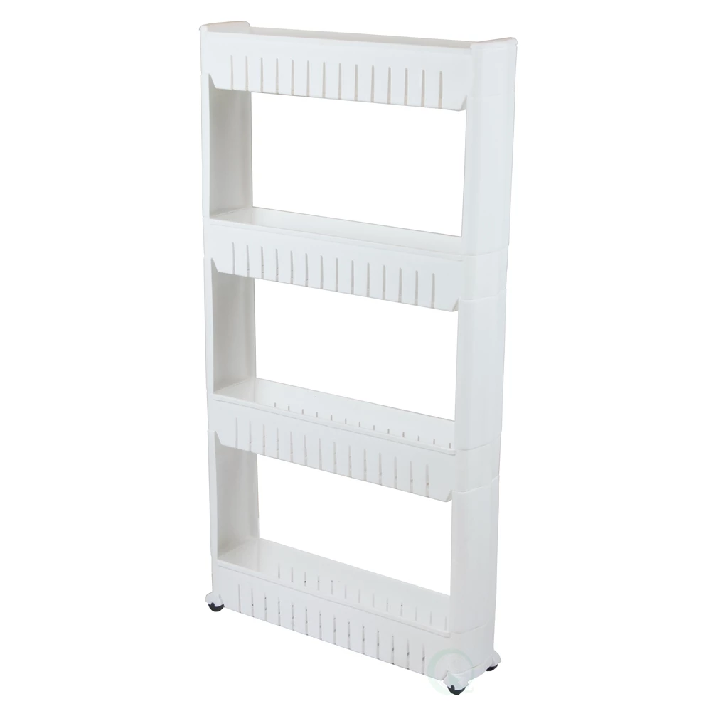 Basicwise Slim 4-Shelf Storage Cabinet Organizer 3 Basicwise Slim 4-Shelf Storage Cabinet Organizer - Image 3