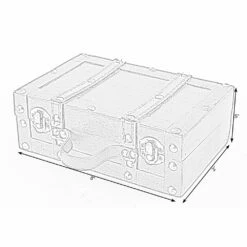 Vintiquewise 8-in Antique Brown Wood Suitcase -Storage Furniture Sales 2024 331030613 AlternateImage5