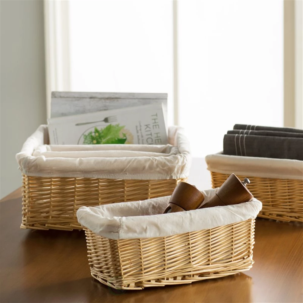 Vintiquewise 10-in W X 5.75-in H X 4.5-in D Brown Woven Wooden Baskets - 3-Pack 7 Vintiquewise 10-in W X 5.75-in H X 4.5-in D Brown Woven Wooden Baskets - 3-Pack - Image 7