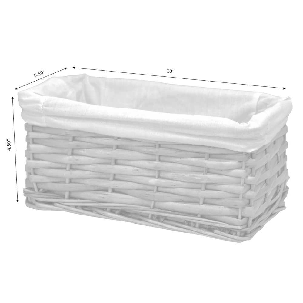 Vintiquewise 10-in W X 5.75-in H X 4.5-in D Brown Woven Wooden Baskets - 3-Pack 8 Vintiquewise 10-in W X 5.75-in H X 4.5-in D Brown Woven Wooden Baskets - 3-Pack - Image 8