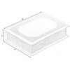 Vintiquewise 7-in W X 9-in H X 2-in D Yellow Wooden Book Shaped Box
