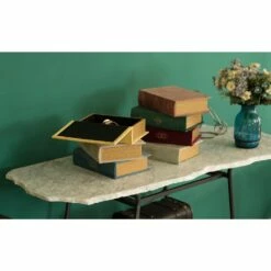 Vintiquewise 7-in W X 9-in H X 2-in D Yellow Wooden Book Shaped Box -Storage Furniture Sales 2024 331030633 AlternateImage5