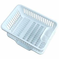Basicwise Plastic Dish Rack With Utensil Cup 12 Basicwise Plastic Dish Rack With Utensil Cup -Storage Furniture Sales 2024 331030634 AlternateImage6