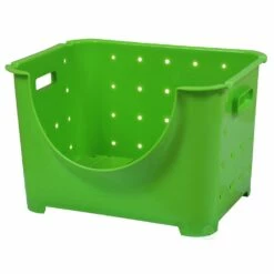 Basicwise 10.3-in W X 9.1-in H X 11.1-in D Green Plastic Bin -Storage Furniture Sales 2024 331030657 MainImage 001