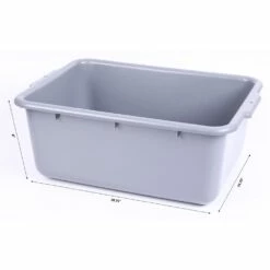 Basicwise 20.75-in W X 8-in H X 14.75-in D Grey Plastic Bins - 2-Pack -Storage Furniture Sales 2024 331030677 AlternateImage3