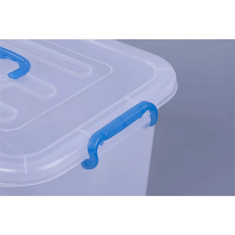 Basicwise 15-in W X 8.25-in H X 10-in D Clear Plastic Bin 2 Basicwise 15-in W X 8.25-in H X 10-in D Clear Plastic Bin - Image 2