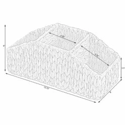 Vintiquewise 13.75-in W X 6-in H X 6-in D Brown Wooden Basket -Storage Furniture Sales 2024 331030722 AlternateImage5