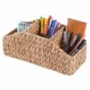 Vintiquewise 13.75-in W X 6-in H X 6-in D Brown Wooden Basket
