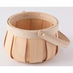 Vintiquewise 5.5-in W X 3.85-in H X 5.5-in D Brown Wooden Basket -Storage Furniture Sales 2024 331030726 AlternateImage2