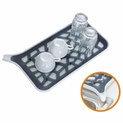 Basicwise Self Draining Dishrack 8 Basicwise Self Draining Dishrack -Storage Furniture Sales 2024 331030777 AlternateImage6