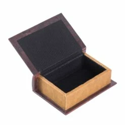 Vintiquewise 4.5-in W X 6.5-in H X 2-in D Brown Wooden Book Shaped Box -Storage Furniture Sales 2024 331030787 AlternateImage2