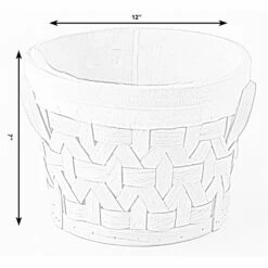 Vintiquewise 12-in W X 7-in H X 12-in D Brown Wooden Basket 9 Vintiquewise 12-in W X 7-in H X 12-in D Brown Wooden Basket -Storage Furniture Sales 2024 331030807 AlternateImage5