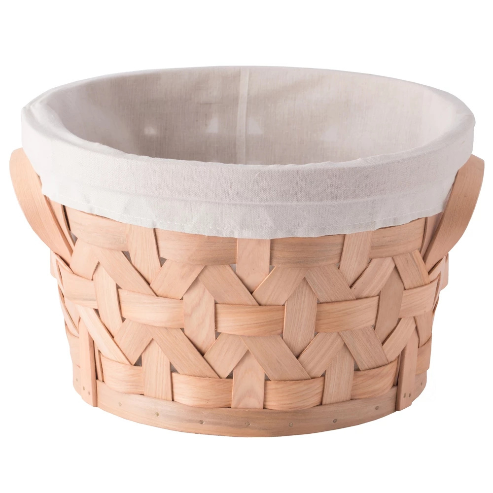 Vintiquewise 12-in W X 7-in H X 12-in D Brown Wooden Basket 2 Vintiquewise 12-in W X 7-in H X 12-in D Brown Wooden Basket - Image 2