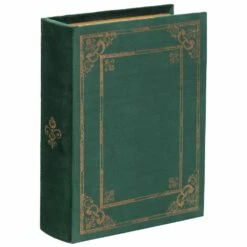 Vintiquewise 7-in W X 9-in H X 2-in D Green Wooden Book Shaped Box 13 Vintiquewise 7-in W X 9-in H X 2-in D Green Wooden Book Shaped Box -Storage Furniture Sales 2024 331030836 AlternateImage4