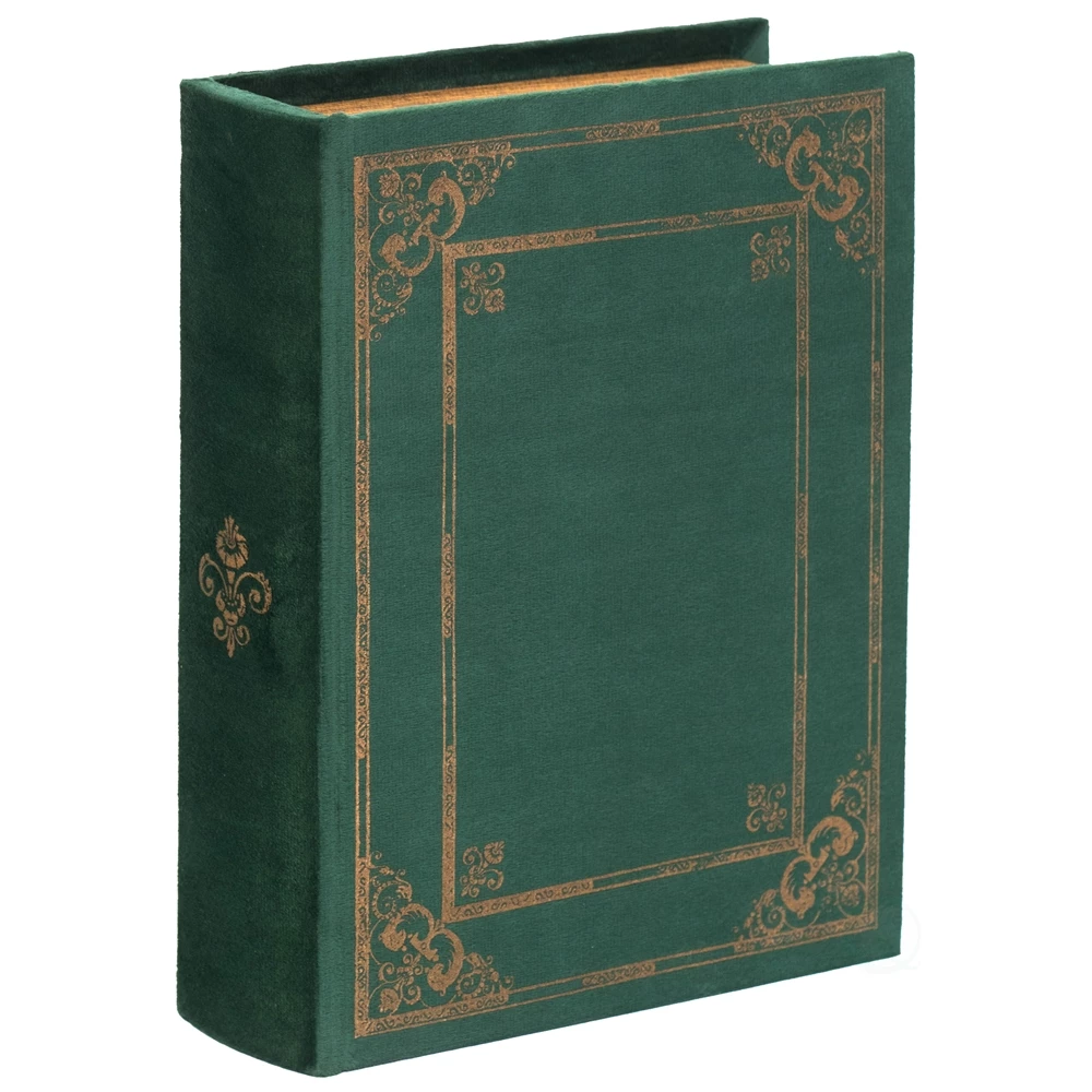 Vintiquewise 7-in W X 9-in H X 2-in D Green Wooden Book Shaped Box 7 Vintiquewise 7-in W X 9-in H X 2-in D Green Wooden Book Shaped Box - Image 7