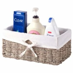 Vintiquewise 12-in W X 5.25-in H X 6.5-in D Brown Sea Grass Basket -Storage Furniture Sales 2024 331030853 AlternateImage2