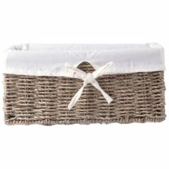 Vintiquewise 12-in W X 5.25-in H X 6.5-in D Brown Sea Grass Basket -Storage Furniture Sales 2024 331030853 AlternateImage4