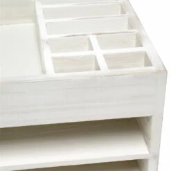 Elegant Designs 15.5-in X 8.5-in X 9-in White Wash Wood Tray -Storage Furniture Sales 2024 331030962 AlternateImage5