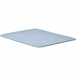 Superio Brand 15-in X 11.5-in Stone Blue Latching Plastic Lid