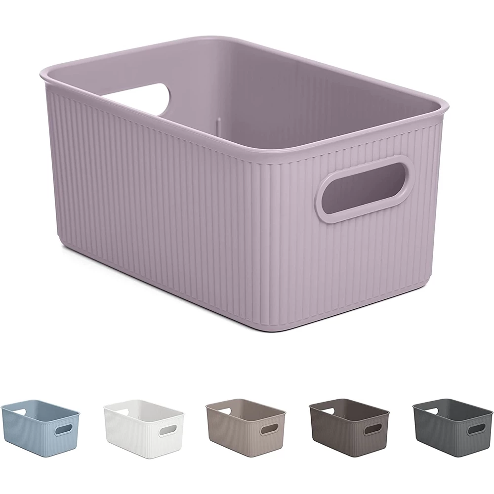 Superio Brand 7-in X 5-in X 5-in Lilac Plastic Bin 1 Superio Brand 7-in X 5-in X 5-in Lilac Plastic Bin