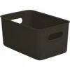 Superio Brand 7-in X 5-in X 5-in Brown Plastic Bin