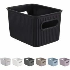 Superio Brand 5-in X 4-in X 4-in Brown Plastic Bin