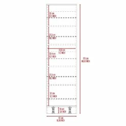 FM Furniture Ruan 10-Pair Black Wengue Wall Mounted Composite Shoe Rack With Mirror -Storage Furniture Sales 2024 331042047 AlternateImage4