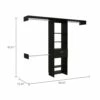 FM Furniture Cross 98.4-in Black Wengue Wood Closet System Kit