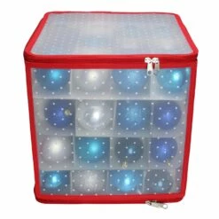 Northlight 12.5-in Transparent Zip Up Christmas Storage Box