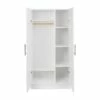 Prepac Elite Wardrobe Cabinet With Storage In White