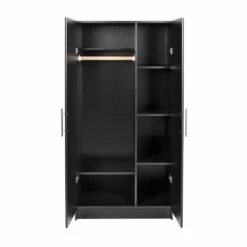 Prepac Elite Wardrobe Cabinet With Storage In Black -Storage Furniture Sales 2024 331062706 AlternateImage1