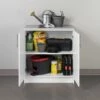 Prepac Elite Base Cabinet With Melamine Countertop In White