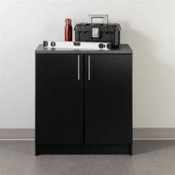 Prepac Elite Base Cabinet With Melamine Countertop In Black -Storage Furniture Sales 2024 331062711 AlternateImage3