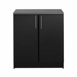 Prepac Elite Base Cabinet With Melamine Countertop In Black