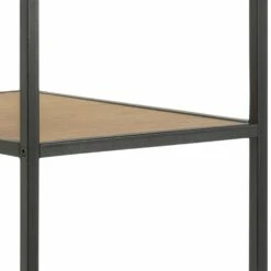 Actona Seaford Freestanding Wardrobe With 5 Shelves And Hanging Pole