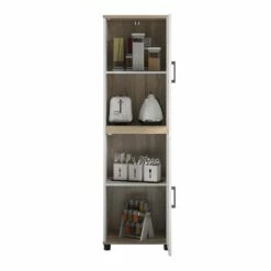 Systembuild Evolution Whitmore 19.69-in Wood Composite Freestanding Utility Storage Cabinet In White