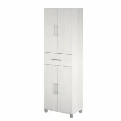 Systembuild Evolution Camberly 23.46-in Wood Composite Freestanding Utility Storage Cabinet In Ivory Oak -Storage Furniture Sales 2024 331068471 AlternateImage2
