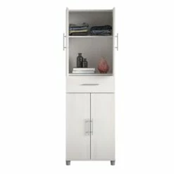 Systembuild Evolution Camberly 23.46-in Wood Composite Freestanding Utility Storage Cabinet In Ivory Oak -Storage Furniture Sales 2024 331068471 AlternateImage4