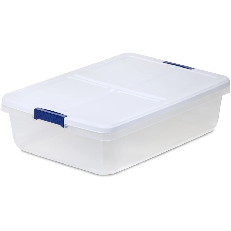 Hefty 34-qt Clear Tote With Latching Lid 8 Hefty 34-qt Clear Tote With Latching Lid - Image 8