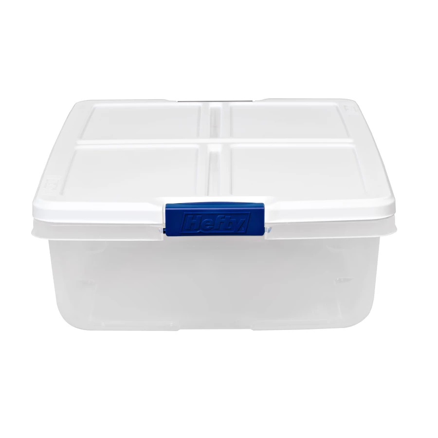 Hefty 34-qt Clear Tote With Latching Lid 7 Hefty 34-qt Clear Tote With Latching Lid - Image 7