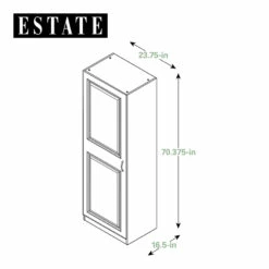 ESTATE By RSI 23.75-in W X 70.375-in H X 16.625-in D Wood Composite Freestanding Garage Cabinet -Storage Furniture Sales 2024 348192 44482750