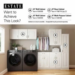 ESTATE By RSI 53.75-in W X 20-in H X 16.625-in D Wood Composite Freestanding Garage Cabinet