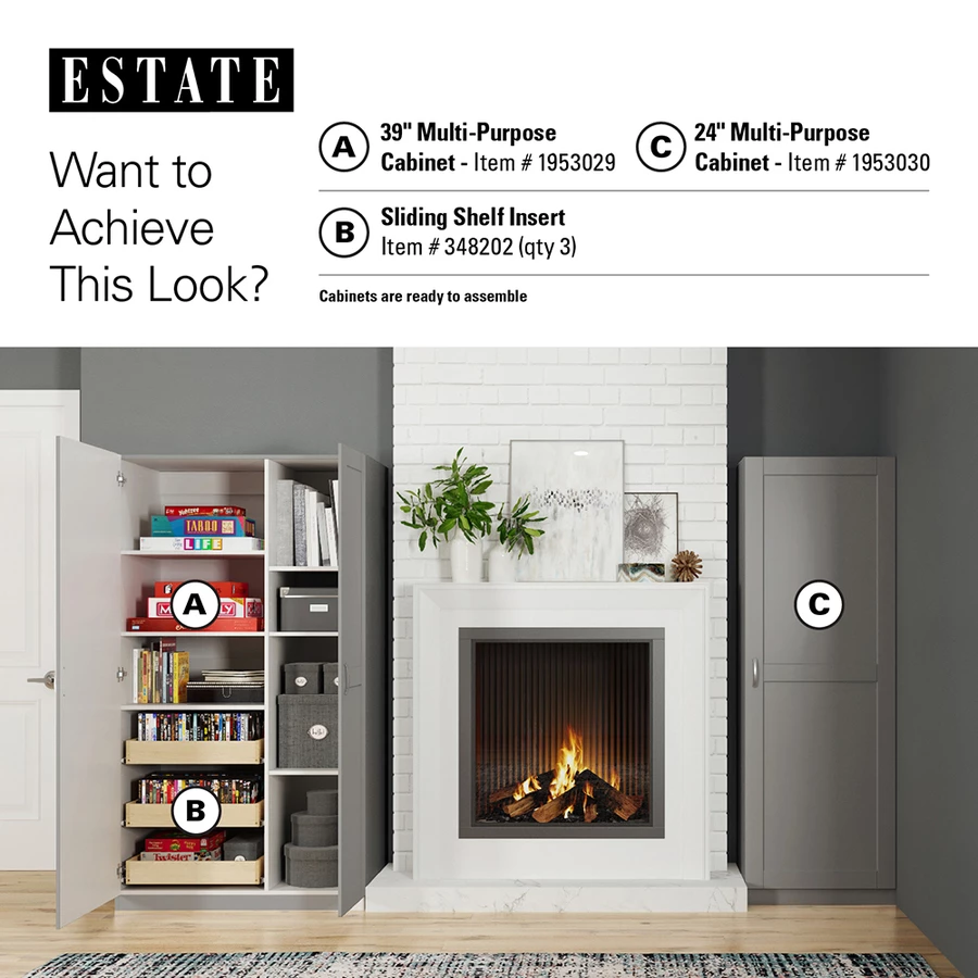 ESTATE By RSI 20.62-in W X 3.62-in H X 15.25-in D Hardwood Base Cabinet 4 ESTATE By RSI 20.62-in W X 3.62-in H X 15.25-in D Hardwood Base Cabinet - Image 4