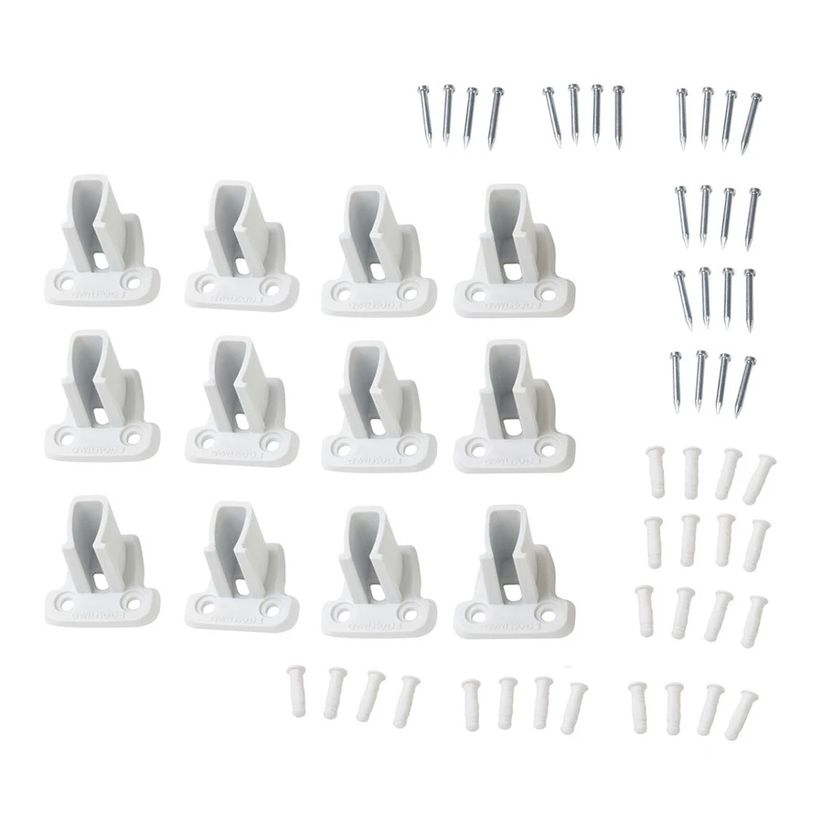 ClosetMaid SuperSlide Low Profile Side Wall Bracket With Pin 12-Pack 1 ClosetMaid SuperSlide Low Profile Side Wall Bracket With Pin 12-Pack