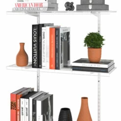 ClosetMaid ShelfTrack 3 In. White Wire Book Shelf Steel Closet System -Storage Furniture Sales 2024 43284 61107641