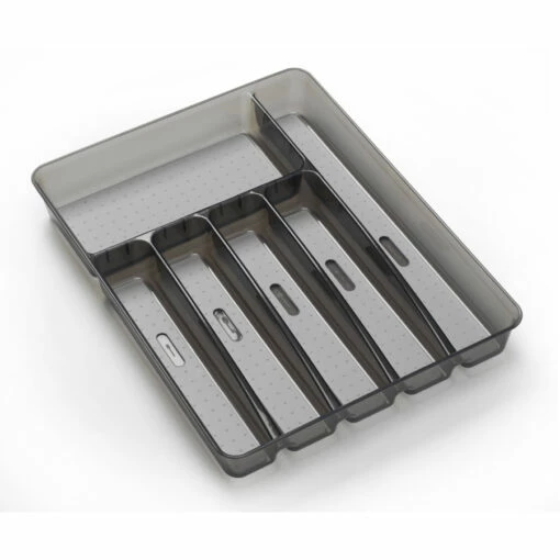 Madesmart Plastic Cutlery Insert Drawer Organizer 6 Compartments - Grey -Storage Furniture Sales 2024 497091 03012269 001