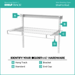 ClosetMaid 72-in X 12-in Wire Shelf And Rod