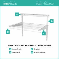ClosetMaid Close Mesh Wire Shelf - 114-in X 20-in - White 14 ClosetMaid Close Mesh Wire Shelf - 114-in X 20-in - White -Storage Furniture Sales 2024 51172 45662831
