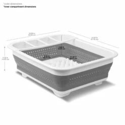 Madesmart 14.5-in W X 12.4-in L X 2.3-in H Plastic Dish Rack -Storage Furniture Sales 2024 568767 11446018