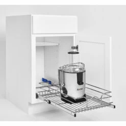 Rev-A-Shelf 14.5-in W X 22-in D X 6-in H 1-Tier Metal Pull Out Cabinet Basket -Storage Furniture Sales 2024 568796 08798350